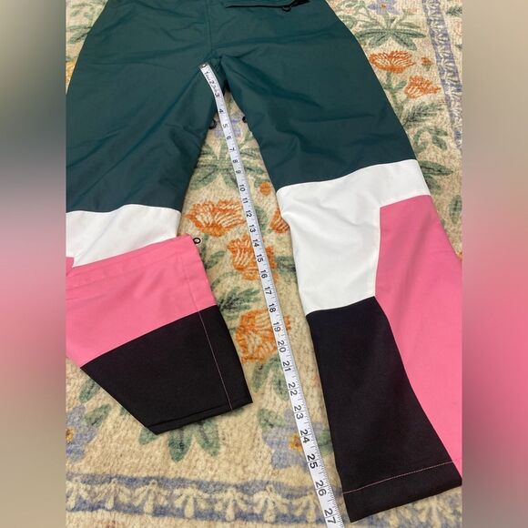 GSOU Snow Multipocket Ski Winter Waterfrood Bib NWT Pink Green XS Aspen - Picture 10 of 11